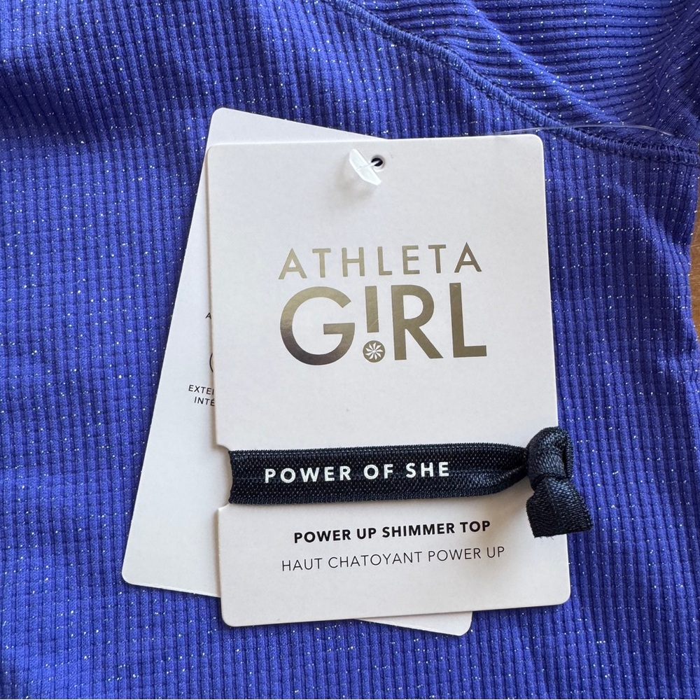 Athleta girl purple long sleeve top size 8/10 nwt - Picture 5 of 8